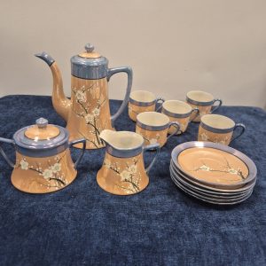 Chikaramachi Vintage Japanese Lusterware Tea Set