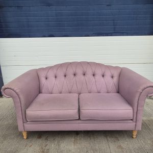 Laura Ashley Gloucester Button Back 2 Seater Sofa Wiston Amethyst