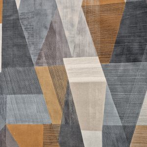 Harlequin Pythagorium Pewter/Bronze Velvet 1.4m Roll End