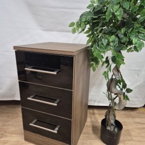 Argos Madrid Bedroom Furniture - Black/Mirror/Ash Veneer