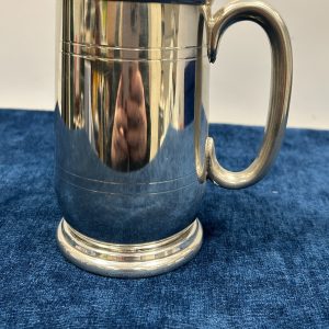 Pewter Tankard 1 Pint Howard Style Jacobean with C Handle - Good Condition
