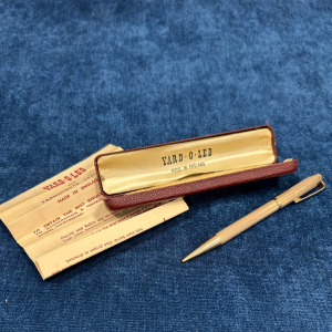 Yard-O-Led Rolled Gold Pencil Used in box with instruction - Including leads