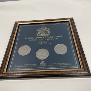 Royal Crown Collection Historic Coins of the Realm Queen Elizabeth II - 3 Coins