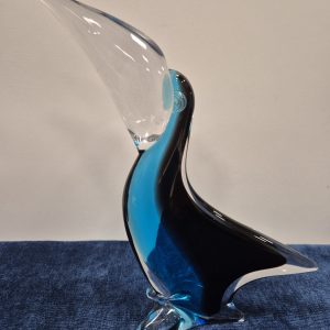 Mid Century Konstglas Toucan large sculpture, Ronneby Sweden