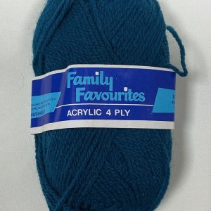 Family Favourites Acrylic 4 Ply Yarn Colour: Teal 20g
