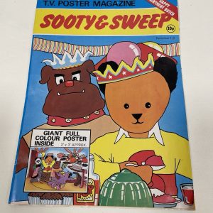 Sooty & Sweep TV Poster Magazine Vintage