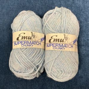 2x Emu Jewels Supermatch Chunky Wool Shade: 2788 Blue 50g