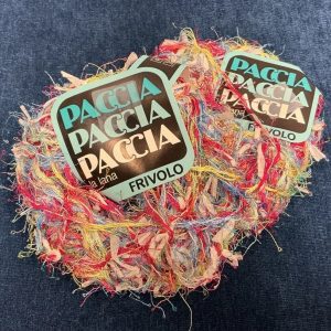 2x Paccia La Lana Frivolo Shade:05 Carmine-Multi 50g