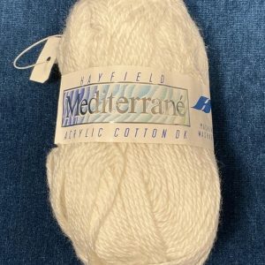 Hayfield Mediterrane Acrylic Cotton DK Shade: 078 Ecru 50g