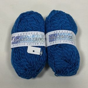 2x Hayfield Mediterrane Acrylic Cotton DK Shade: 900 Blue 50g