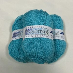 3x Hayfield Mediterrane Acrylic Cotton DK Shade: 138 Turquoise 50g