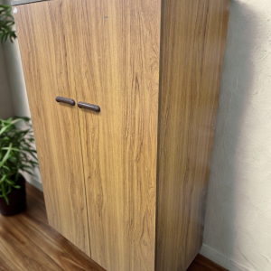 Contra Teak Veneer MDF Office Cupboard