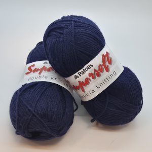 2x Patons Cotton Rich Supersoft DK Shade: 2297 Navy