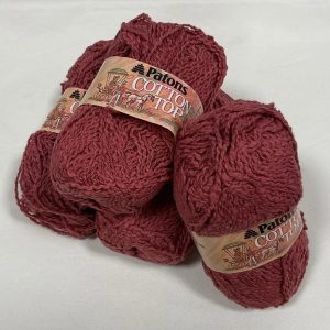 4x Patons Cotton Top Yarn Shade:6457 Sienna 50g