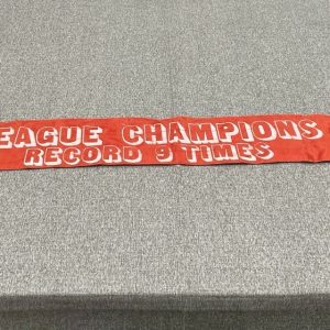 Original 1976 Liverpool FC Silk Scarf League Champions Record 9 Times