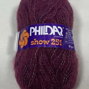 Phildar Show 251 Mohair Wool Shade:074 Maroon 50g
