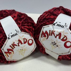 2x Emu Mikado Wool Shade:6761 Red 100g