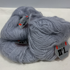 3x Georges Picaud No1 Kid Mohair Shade:12 Silver Grey 40g