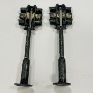 Vintage Miniature Die-Cast Metal Traffic Signals