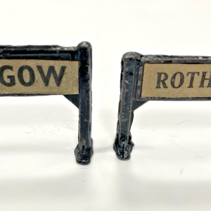 2 Vintage Lead road Signs