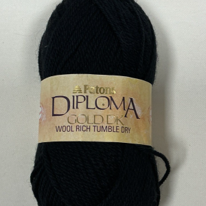 Patons Diploma Gold DK Wool Shade:04 Black 50g