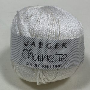 Jaeger Chainette DK 100% Viscose Shade:63 Off White 50g