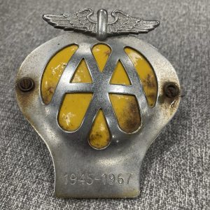 Vintage Classic AA Car Badge 1945-1967 Limited Edition Badge