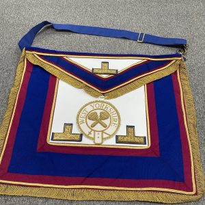 MASONIC: Mark Provincial Grand Officers Dress Apron & Collar West Yorkshire