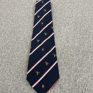 Olympic Tie Company Scales of Justice Neck Tie with B Initial