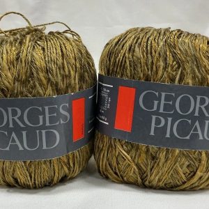 2x Georges Picaud Yarn Shade:62 Mustard Gold Mix 50g