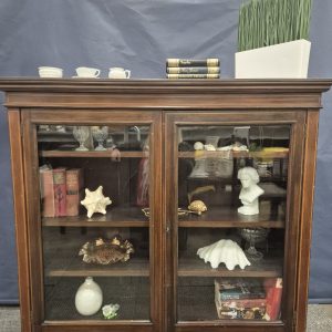 Edwardian Mahogany Glazed Bookcase