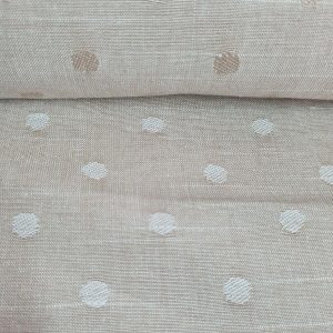 Ashley Wilde Pier Collection 100% Cotton Remnant Dot Design Colour Latte Brown