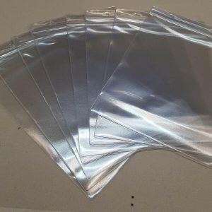 Pack Of 125 Clear PVC Hanging Pockets Header With 2 Punched Holes